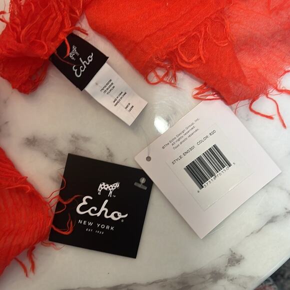 Essential Crinkle Wrap By Echo In Persimmon - Picture 3 of 3